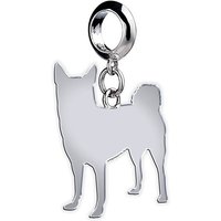 Norwegian Buhunds Silhouette Silver Charm