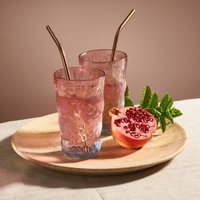 Pink Glacier Drinking Glass