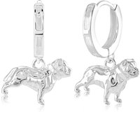 Pitbull Silver Earrings