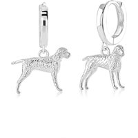 Vizsla Silver Earrings