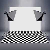 Aperturee Black White Checkered Rubber Floor Mat For Photo, 5X4FT(1.5X1.2M), 129 USD, rubber floor mat, RUBLRHD5K19-G