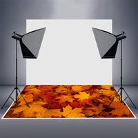 Aperturee Fallen Maple Leaves Autumn Photo Rubber Floor Mat, 5X4FT(1.5X1.2M), 129 USD, rubber floor mat, RUBZYHD8K61-G