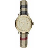 Burberry BU10104 Honey Check Stamped Dial Ladies Watch