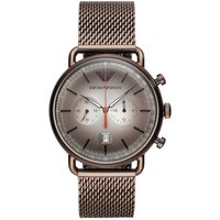 Emporio Armani AR11169 Brown Mesh Chronograph Men's Watch