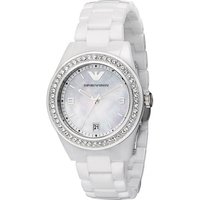 Emporio Armani AR1426 White Ladies Ceramica Watch