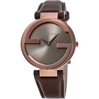 Gucci YA133309 Interlocking G Brown Dial Ladies Watch