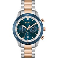 Hugo Boss 1513937 Santiago Two-Tone Steel & Blue Mens Watch