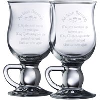 Galway Crystal Irish Blessing Latte Pair image 3