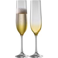 Galway Crystal Erne Flute Set of 2 in Amber image 5