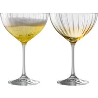 Galway Crystal Erne Cocktail/Champagne Saucer Set of 2 in Amber image 5