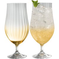 Galway Crystal Erne Craft Beer/Cocktail Set of 2 Amber image 4