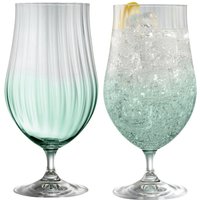 Galway Crystal Erne Craft Beer/Cocktail Set of 2 Aqua image 4