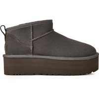 UGG ULTRA MINI PLATFORM CHARCOAL - Stivaletto Donna Grigio