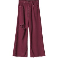 HINNOMINATE - Pantalone Donna Bordeaux