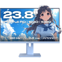 JAPANNEXT Ecran PC Gamingbureautique 238 IPS FHD 120Hz Pastel Bleu
