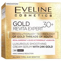 Luxuriöses glättendes Creme-Serum mit 24 Karat Gold 30+