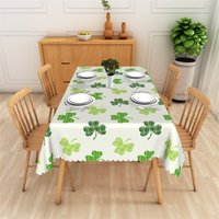 Aperturee Minimalist Geometric Green Grid Rectangle Tablecloth Professional Studio Decor