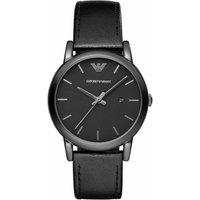 Emporio Armani AR1732 Luigi Classic Black Leather Strap Men's Watch