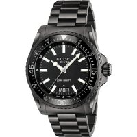 Gucci YA136205 Black Dial Stainless Steel Men's Watch