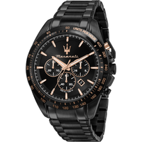 Maserati R8873612048 Traguardo Chronograph Black Dial Men's Watch