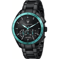Maserati R8873644002 Traguardo Chronograph Black Dial Men's Watch