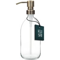 Distributeur de savon transparent avec pompe en acier inoxydable