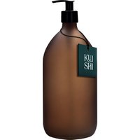 Frosted Amber Glass Pump Bottle