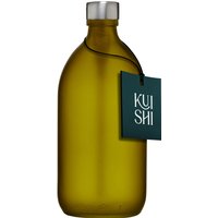Bouteille de stockage en verre vert et bouchon