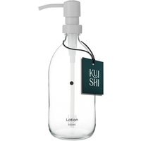 Distributeur de savon transparent minimaliste