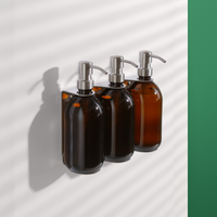 Distributeur de savon mural triple en nickel