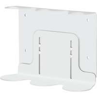 Porte savon mural en triple en blanc