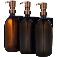 Distributeur de savon mural triple noir