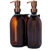 Distributeur de savon mural double chromé