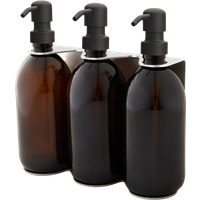 Distributeur de savon mural triple chromé