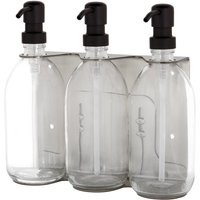 Chrome Triple Wall Mounted Soap Dispenser