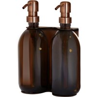Copper Double Wall Mounted Soap Dispenser