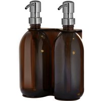 Distributeur de savon mural double en cuivre