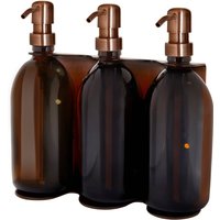 Distributeur de savon mural triple en cuivre