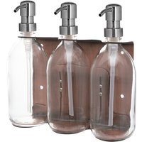 Copper Triple Wall Mounted Soap Dispenser