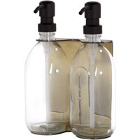 Gold Double Wall Mounted Soap Dispenser
