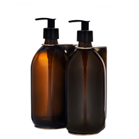 Distributeur de savon mural double doré