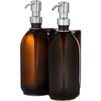 Gold Double Wall Mounted Soap Dispenser
