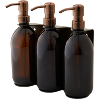 Gold Triple Wall Mounted Soap Dispenser