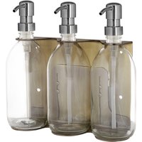 Gold Triple Wall Mounted Soap Dispenser