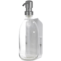 Distributeur de savon mural simple blanc