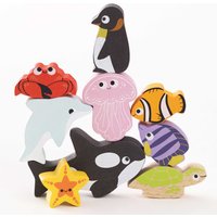 Ocean Life Stacking Animals & Bag