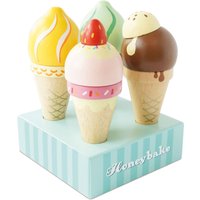 Wooden Ice Cream Cones Set
