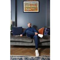 Kenrow Justin Half Zip Blue Melange