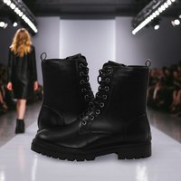 Rant & Rave Mona-Flat-Boot Black