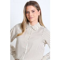 Rant and Rave Stella Shirt Brown White
